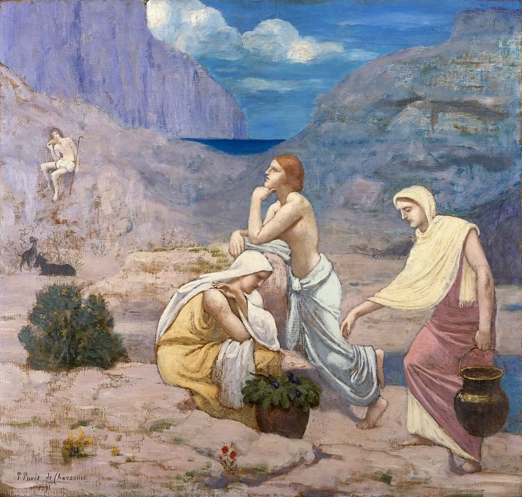 Pierre Puvis de Chavannes – The Shepherd’s Song, Metropolitan Museum: part 2