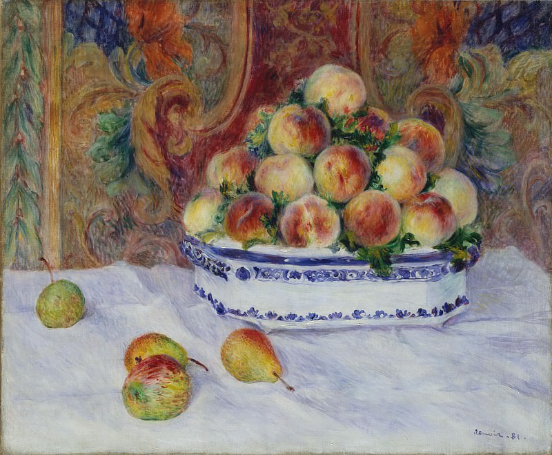 Auguste Renoir – Still Life with Peaches, Metropolitan Museum: part 2