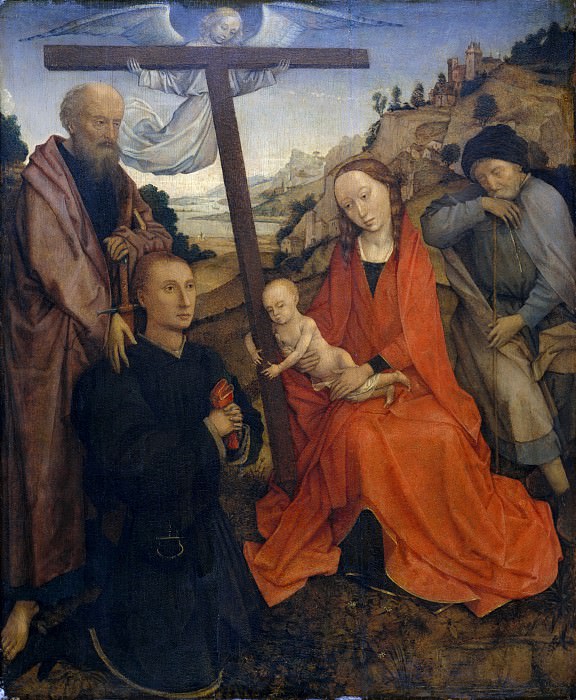 Style of Rogier van der Weyden – The Holy Family with Saint Paul and a Donor, Metropolitan Museum: part 2