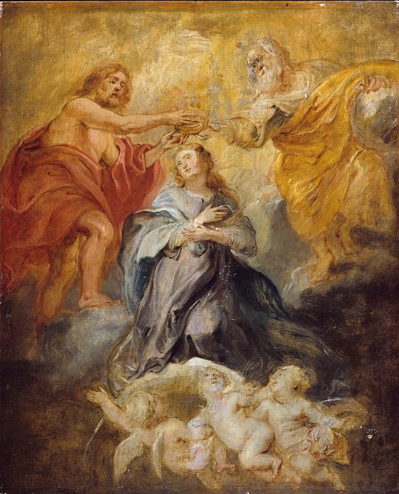 Peter Paul Rubens – The Coronation of the Virgin, Metropolitan Museum: part 2