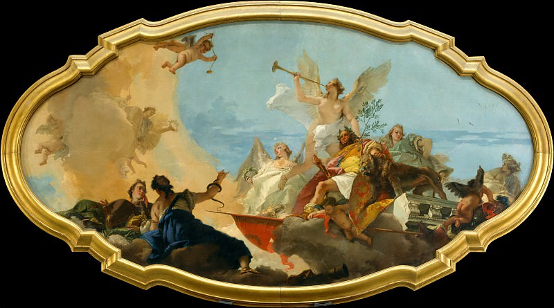 Giovanni Battista Tiepolo – The Glorification of the Barbaro Family, Metropolitan Museum: part 2