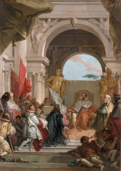 Giovanni Battista Tiepolo – The Investiture of Bishop Harold as Duke of Franconia, Metropolitan Museum: part 2