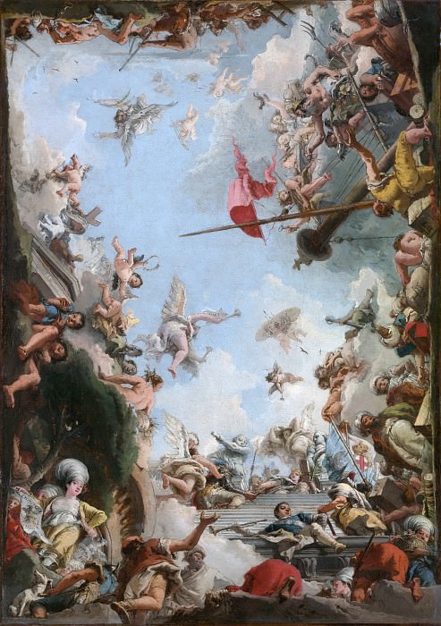 Giovanni Domenico Tiepolo – The Glorification of the Giustiniani Family, Metropolitan Museum: part 2