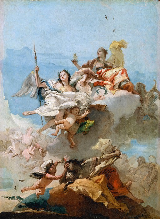 Giovanni Domenico Tiepolo – Virtue and Nobility, Metropolitan Museum: part 2
