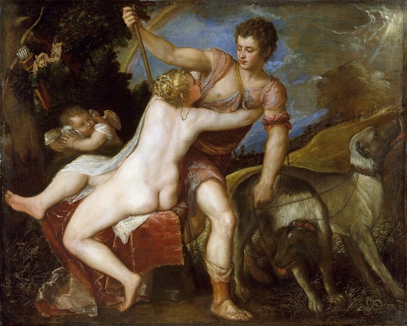 Тициан – Венера и Адонис, Музей Метрополитен: часть 2