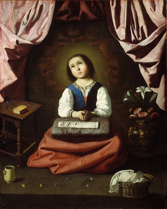 Francisco de Zurbarán – The Young Virgin, Metropolitan Museum: part 2