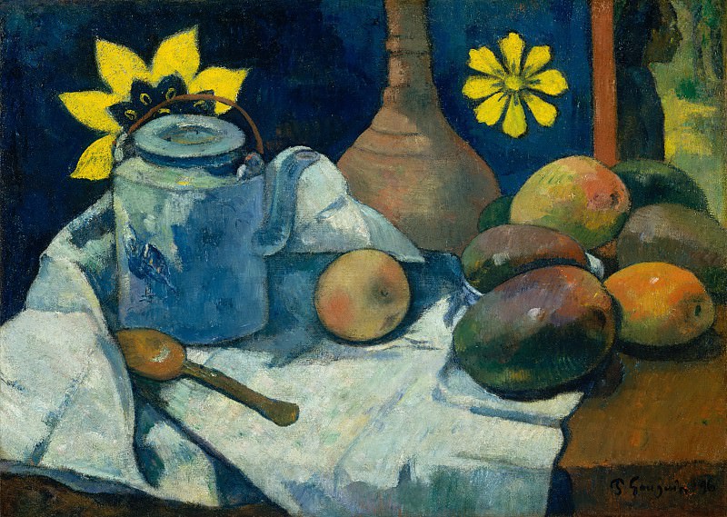 Поль Гоген – Натюрморт с чайником и фруктами, Музей Метрополитен: часть 2