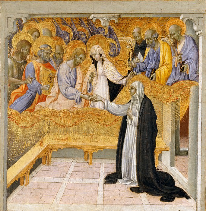Giovanni di Paolo – The Mystic Marriage of Saint Catherine of Siena, Metropolitan Museum: part 2