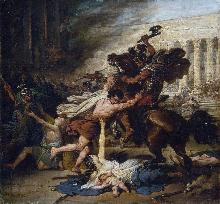Франсуа-Жозеф Хайм – Разграбление Иерусалима римлянами, Музей Метрополитен: часть 2