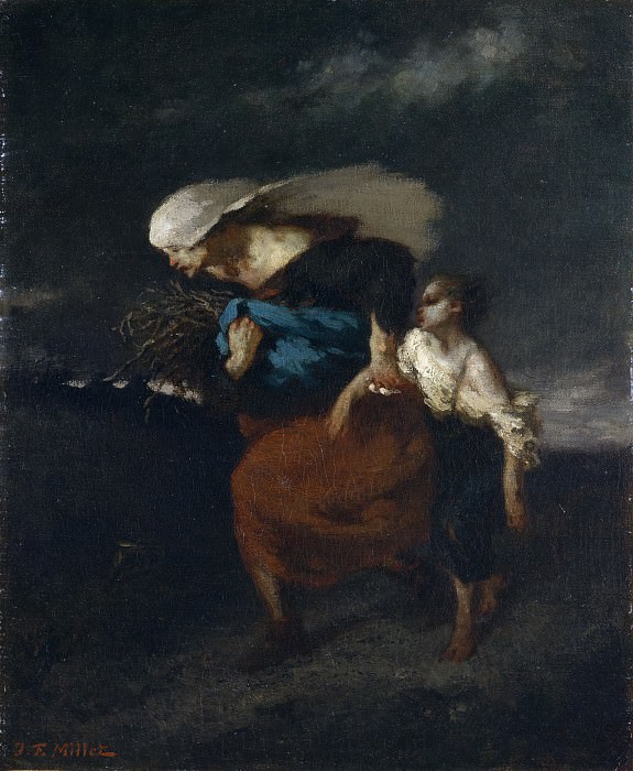 Jean-François Millet – Retreat from the Storm, Metropolitan Museum: part 2