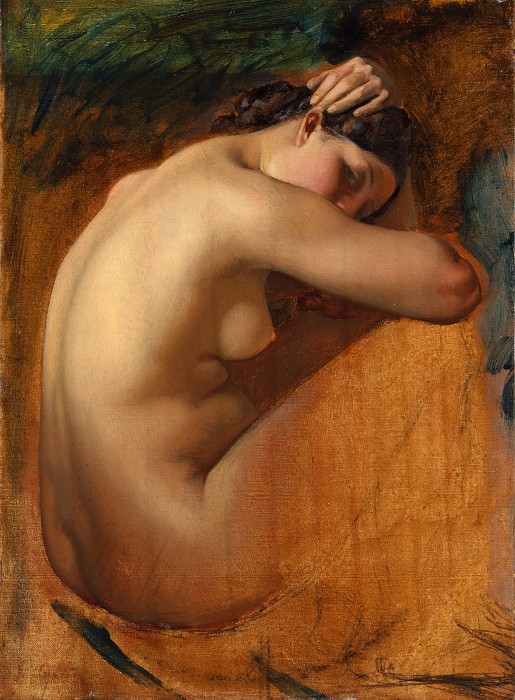 Henri Lehmann – Study of a Female Nude, Metropolitan Museum: part 2