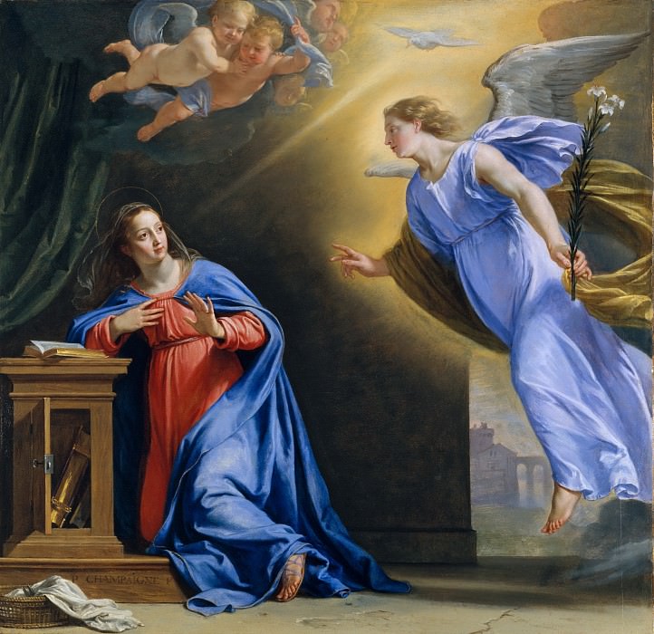Philippe de Champaigne – The Annunciation, Metropolitan Museum: part 2