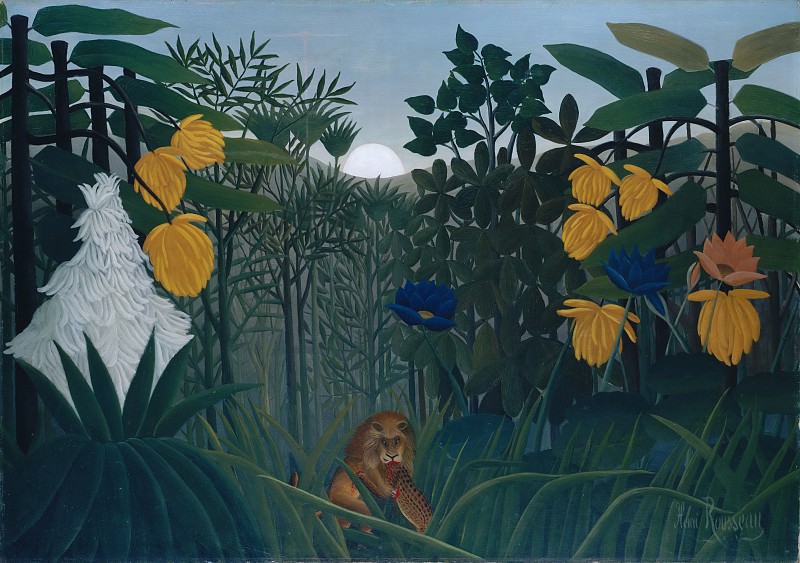 Henri Rousseau – The Repast of the Lion, Metropolitan Museum: part 2