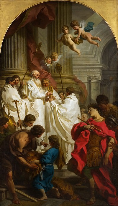 Pierre Hubert Subleyras – The Mass of Saint Basil, Metropolitan Museum: part 2