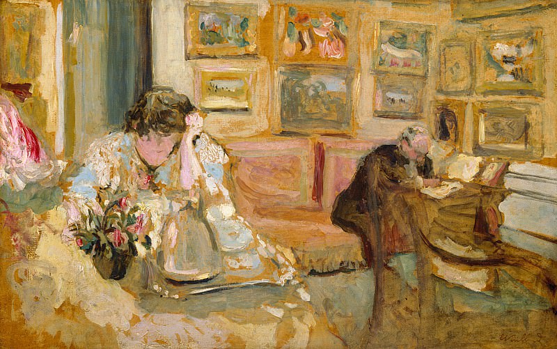 Édouard Vuillard – Jos and Lucie Hessel in the Small Salon, Rue de Rivoli, Metropolitan Museum: part 2