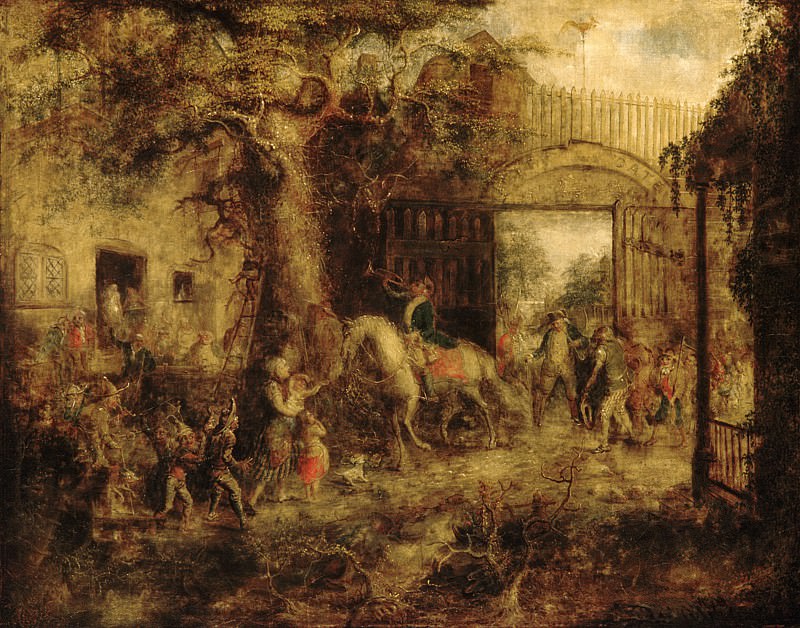 John Quidor – The Vigilant Stuyvesant’s Wall Street Gate, Metropolitan Museum: part 2