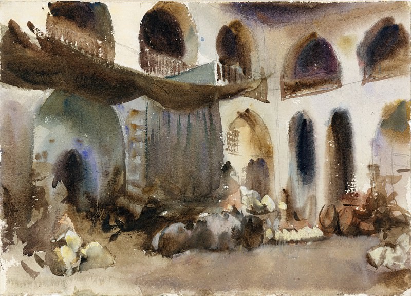 John Singer Sargent – Market Place, Metropolitan Museum: part 2