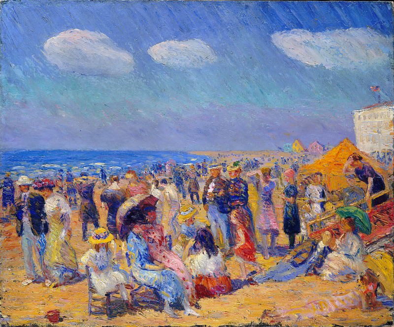 William Glackens – Crowd at the Seashore, Metropolitan Museum: part 2