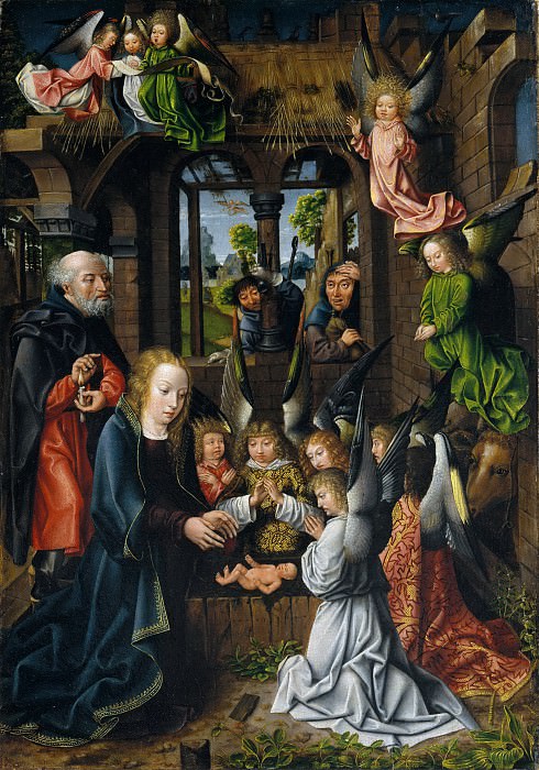 Workshop of the Master of Frankfurt – The Adoration of the Christ Child, Metropolitan Museum: part 2