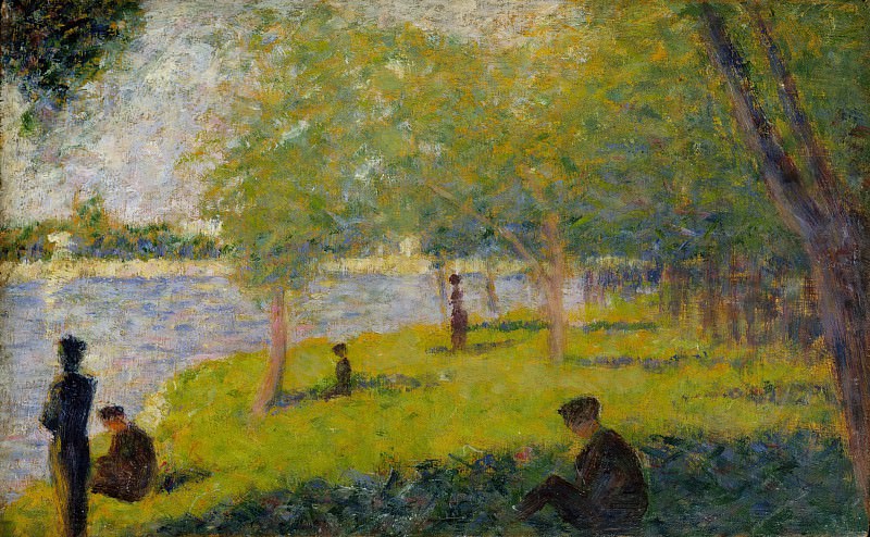 Georges Seurat – Study for A Sunday on La Grande Jatte, Metropolitan Museum: part 2