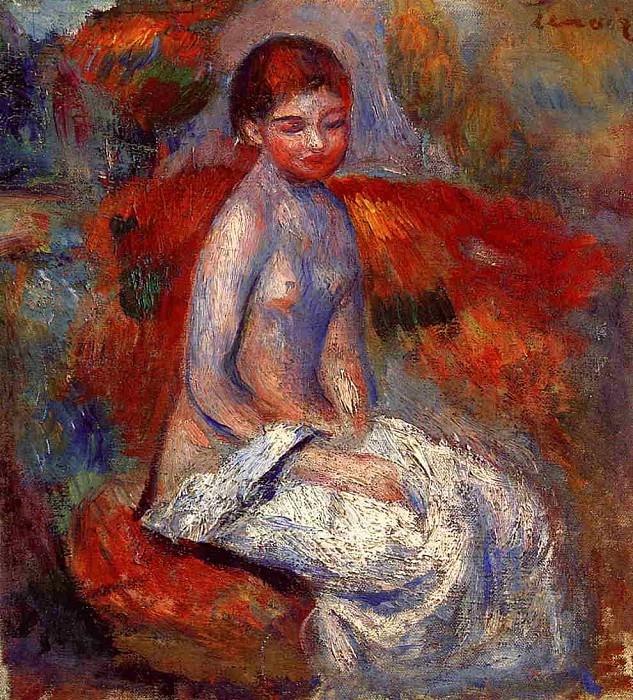 Nude Seated in a Landscape, Pierre-Auguste Renoir