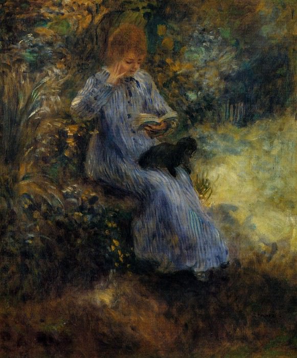 Woman with a Black Dog, Pierre-Auguste Renoir