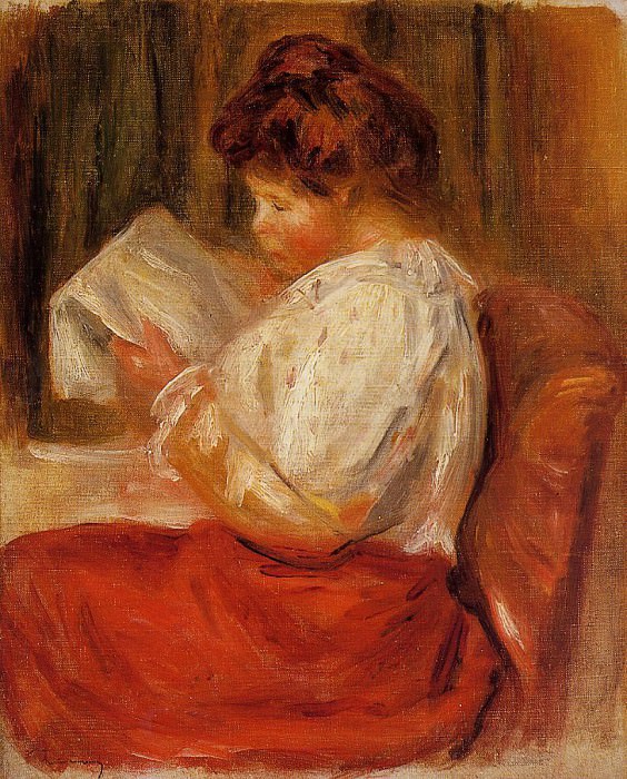 The Little Reader, Pierre-Auguste Renoir