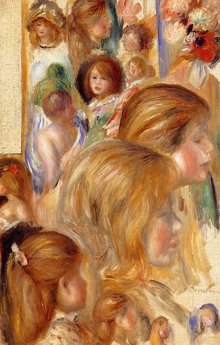 Childrens Heads, Pierre-Auguste Renoir