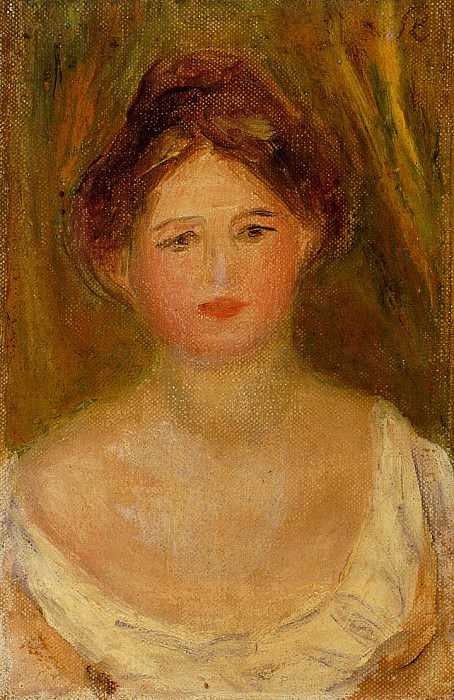 Портрет женщины с пучком на голове, Пьер Огюст Ренуар