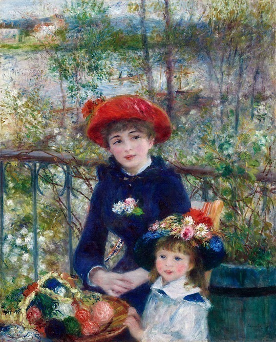 Two Sisters , Pierre-Auguste Renoir