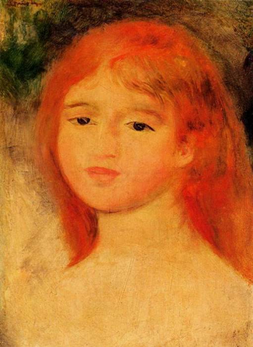 Girl with Auburn Hair, Pierre-Auguste Renoir