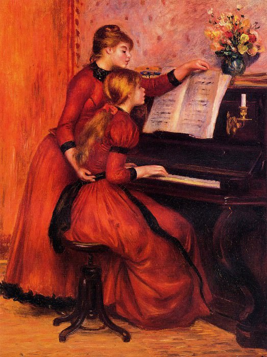 The Piano Lesson, Pierre-Auguste Renoir