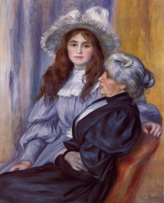 Berthe Morisot and Her Daughter Julie Manet, Pierre-Auguste Renoir