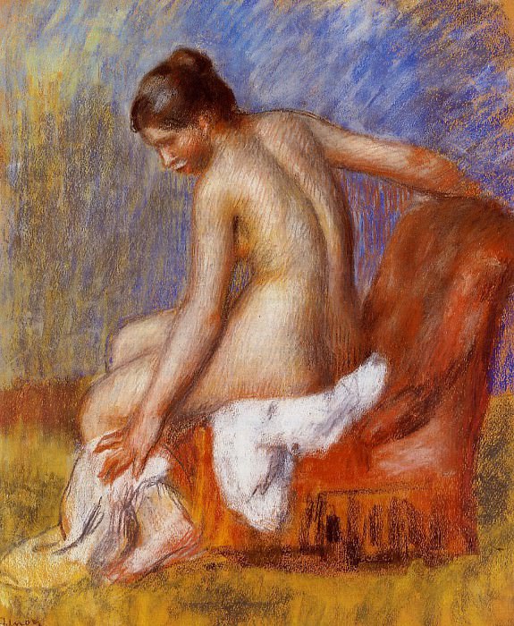 Nude in an Armchair, Pierre-Auguste Renoir