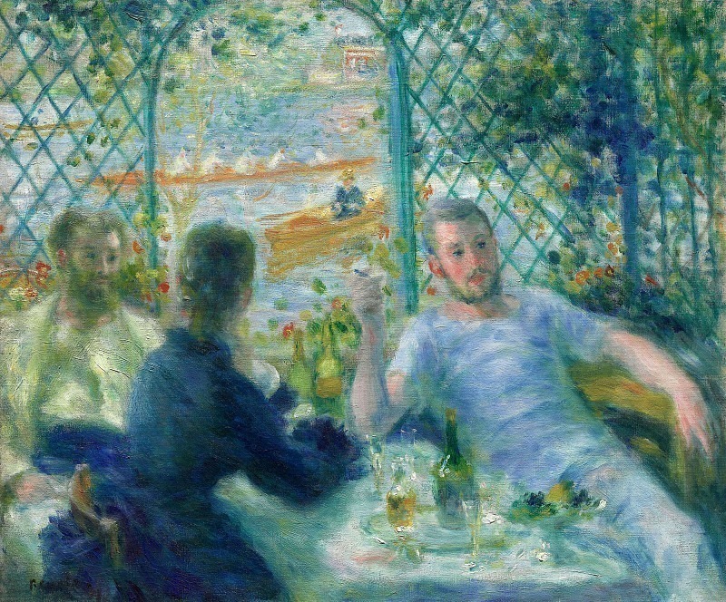 Lunch at the Restaurant Fournaise , Pierre-Auguste Renoir