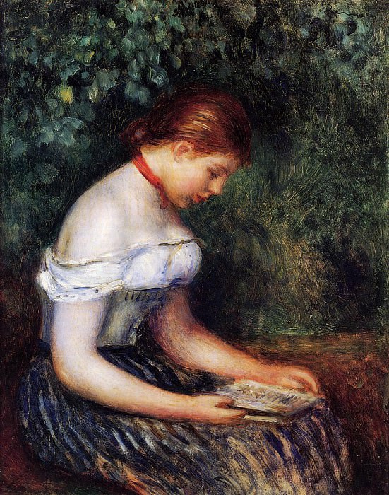 The Reader , Pierre-Auguste Renoir