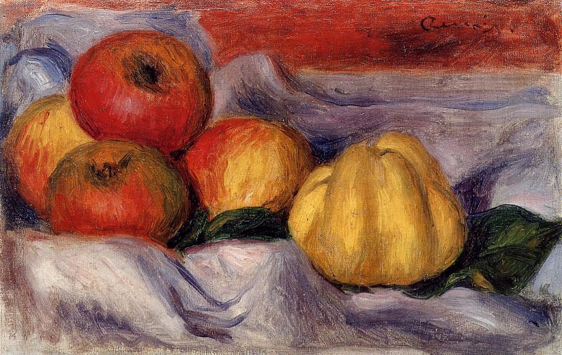 Натюрморт с яблоками, Пьер Огюст Ренуар