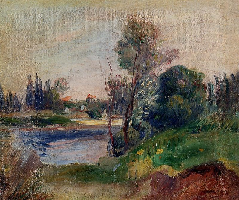 Banks of the River, Pierre-Auguste Renoir