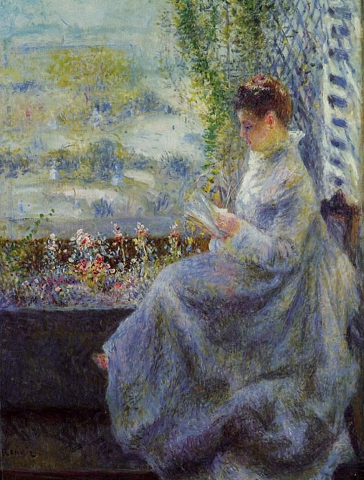 Madame Chocquet Reading, Pierre-Auguste Renoir