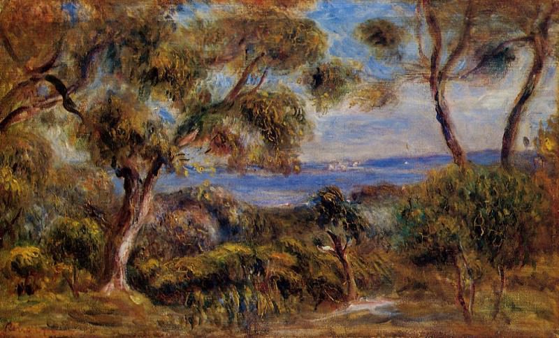 The Sea at Cagnes, Pierre-Auguste Renoir