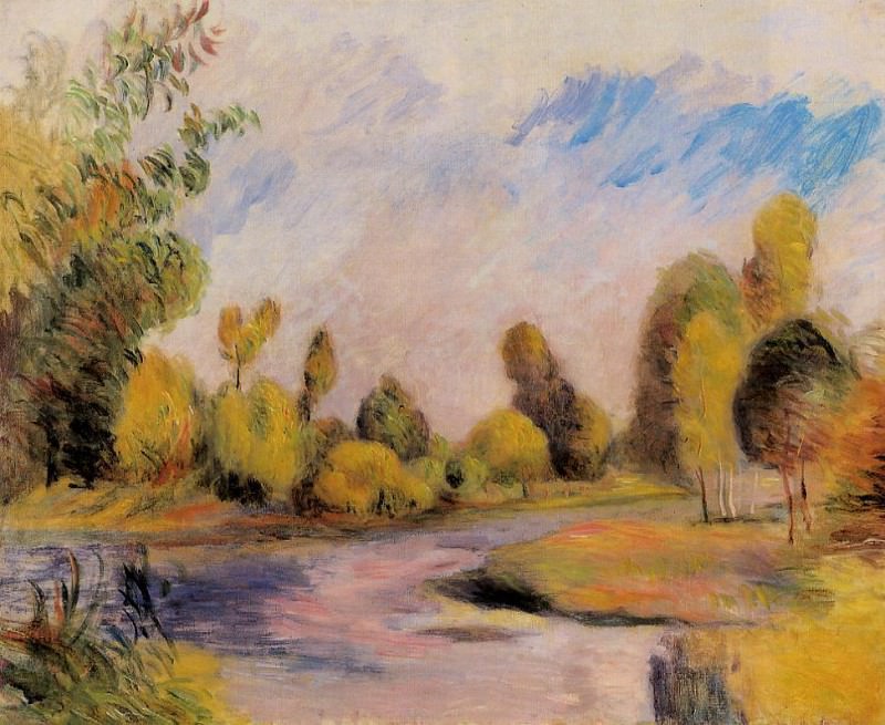 Banks of a River, Pierre-Auguste Renoir
