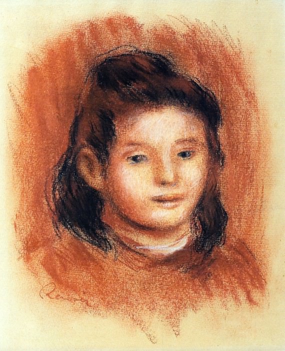 Girls Head, Pierre-Auguste Renoir