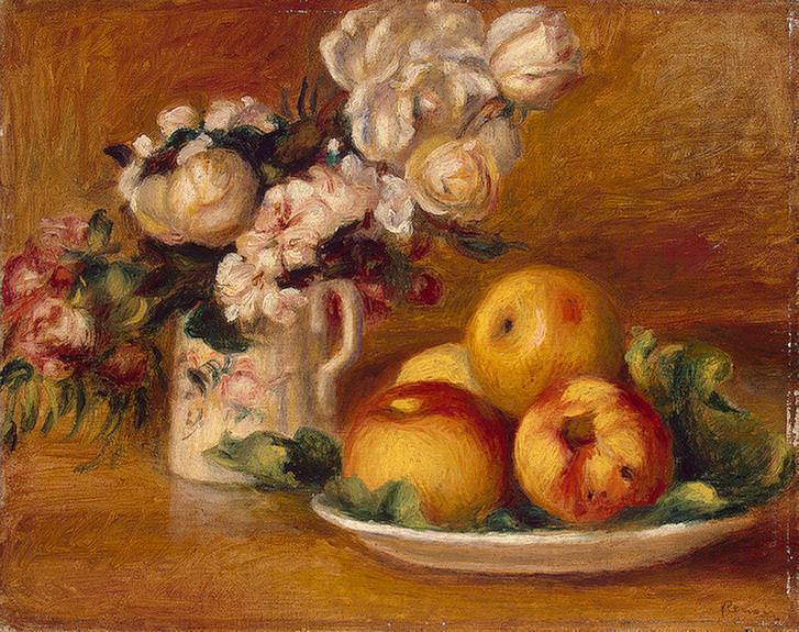 Яблоки и цветы, Пьер Огюст Ренуар