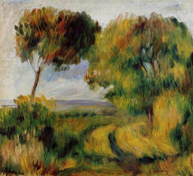 Breton Landscape – Trees and Moor, Pierre-Auguste Renoir