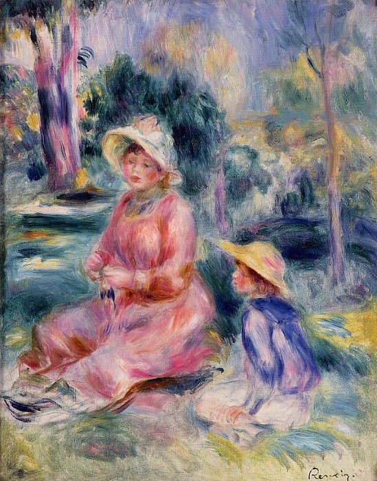 Madame Renoir and Her Son Pierre, Pierre-Auguste Renoir