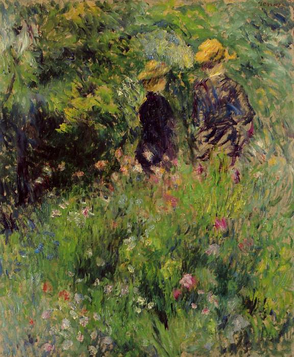 Conversation in a Rose Garden, Pierre-Auguste Renoir