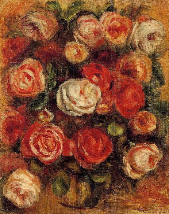 Vase of Roses, Pierre-Auguste Renoir