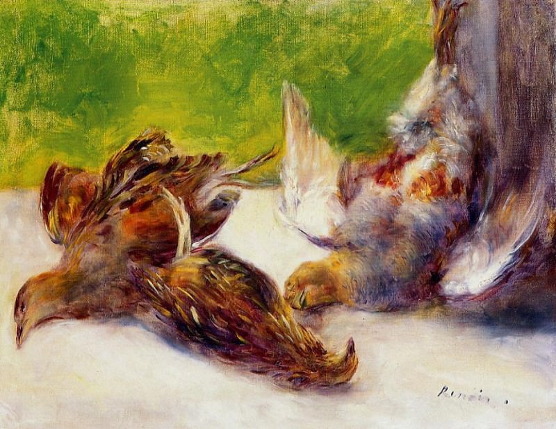 Three Partridges, Pierre-Auguste Renoir