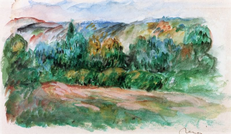 Essoyes Landscape, Pierre-Auguste Renoir