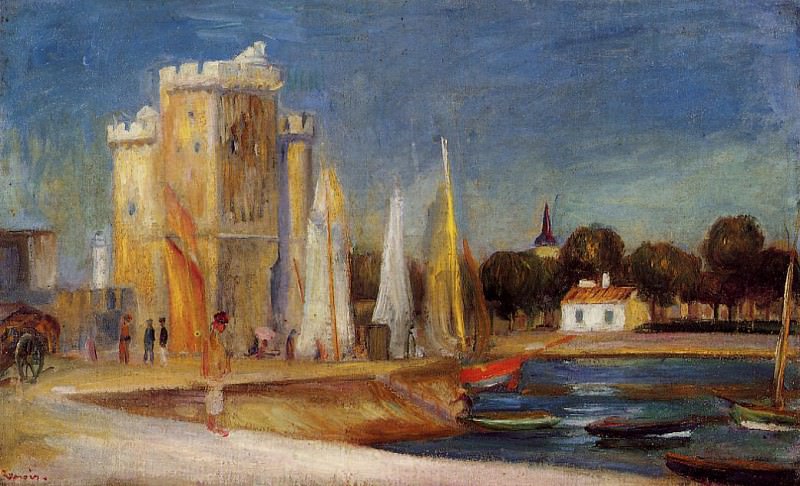 The Port of Rochelle, Pierre-Auguste Renoir